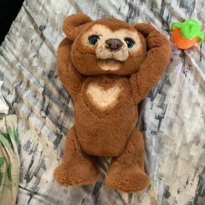 Furreal bear.Works great my 2yr old is not interested in it.Paid over 150+
